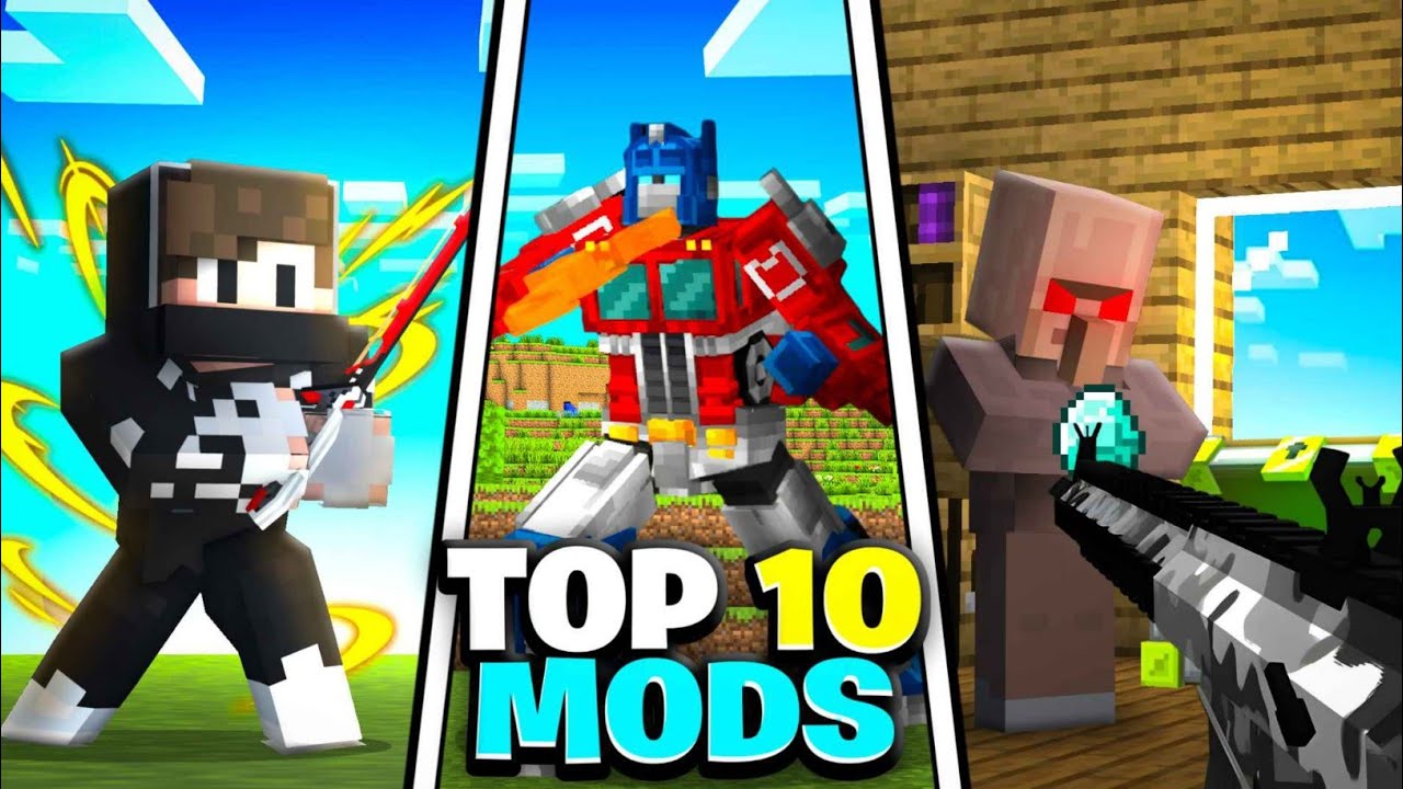 TOP 10 BEST MODS AND ADDON FOR MINECRAFT 1.21+ 🔥|| [HINDI]