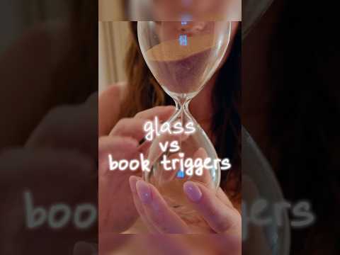 ASMR Glass Tapping vs Book Tapping 📖✨ Which Gives You More Tingles? #asmr