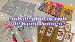 como embalar photocards de kpop: toploader, double sleeve, cartinha, brindes e mais | daniela kang
