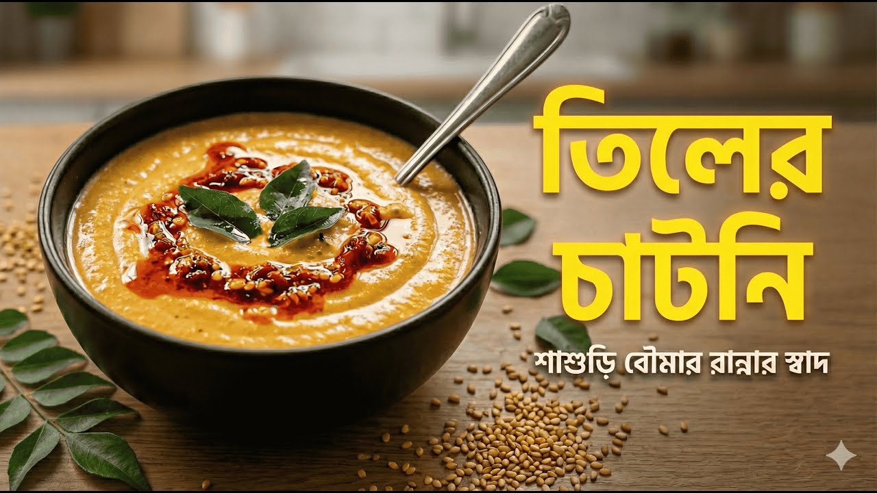 তিলের চাটনি | শীতের স্পেশাল বাঙালি টেস্টি চাটনি | Tiler Chutney Recipe Bangla 