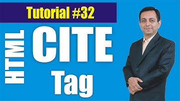 313# How to use Cite Tag in HTML (Hindi) || HTML Tutorial 32