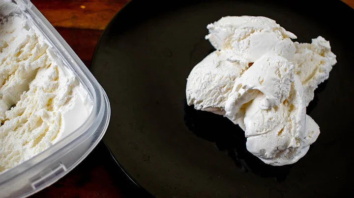 Homemade Vanilla Ice Cream Recipe (Only 3 Ingredients) | No Eggs | No Ice Cream Machine
