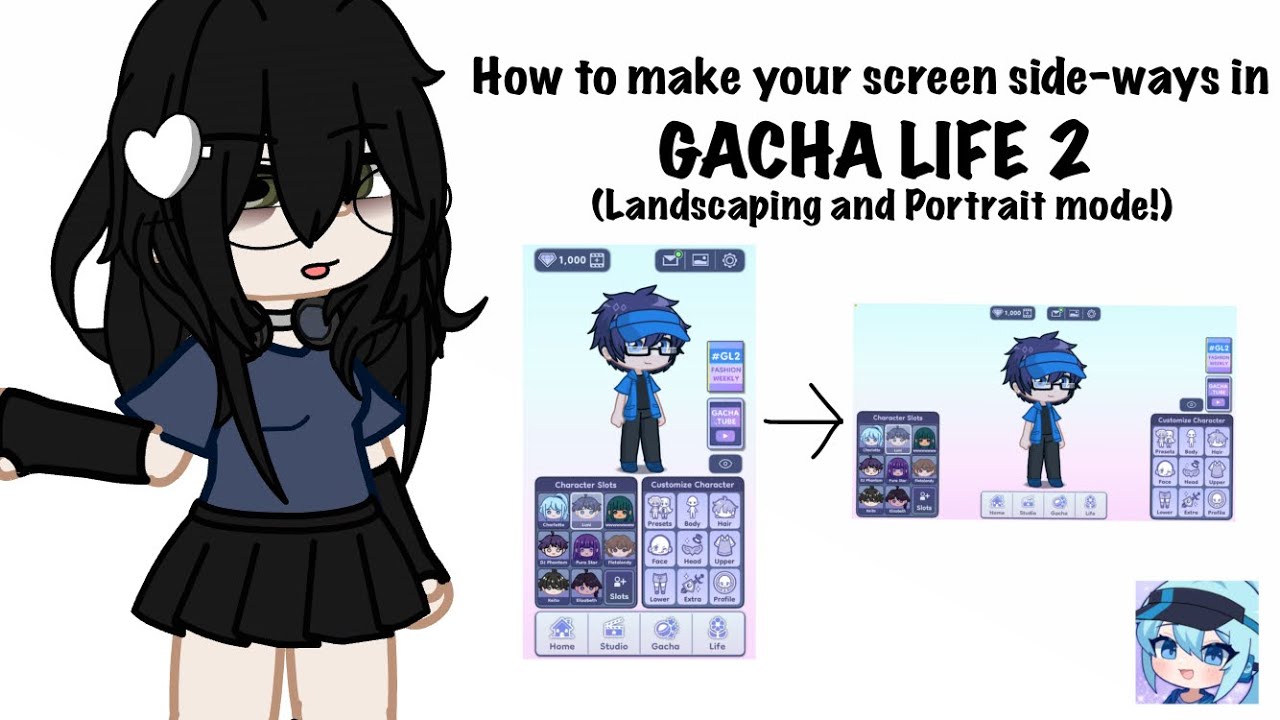 Esp, En] Paso a paso de como edito un personaje de 'Gacha Life' Modo: Medio  😦, Step by step of how I edit a character from 'Gacha Life' Mode: Medium  😦