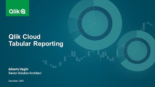 Qlik Cloud Tabular Reporting Net Worth