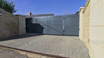 Electric Bi-folding Aluminium Entrance Gate - AGD Systems