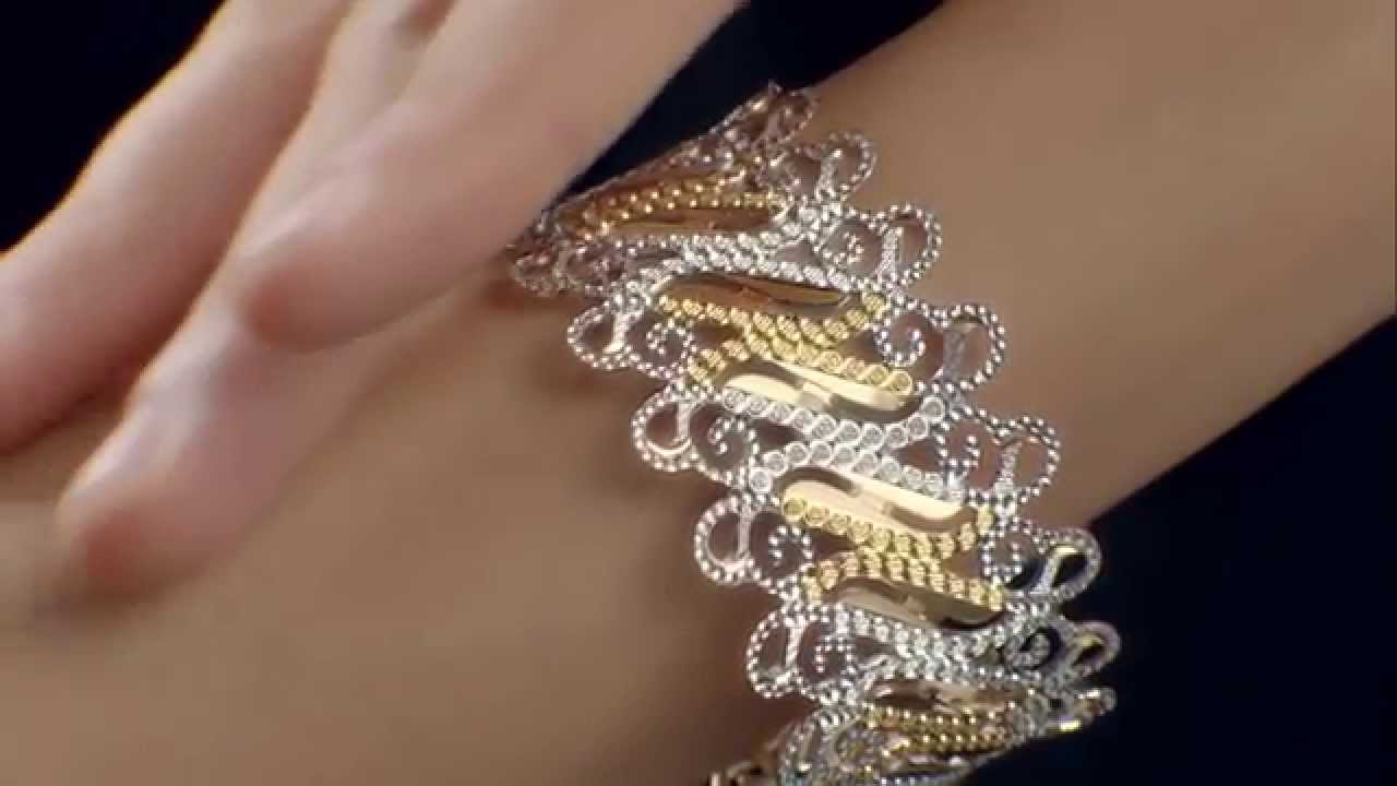 1.46 Cts Round Brilliant Cut Pave Diamonds Bangle Bracelet In Solid 14Karat  Gold | eBay
