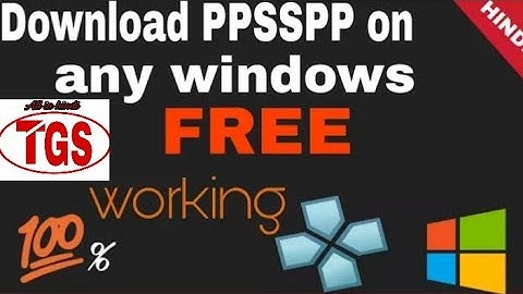 Download PPSSPP on windows without errors|32bit/64bit|#TGS