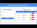 Spring Boot Project: Employee CRUD App with JavaScript and AJAX | Full Tutorial | Hindi