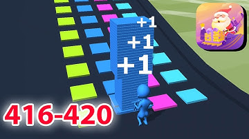 Stack Colors - Level 416-420 - NEW GAME - New Update Gameplay Walkthrough - All Level (iOS, Android)