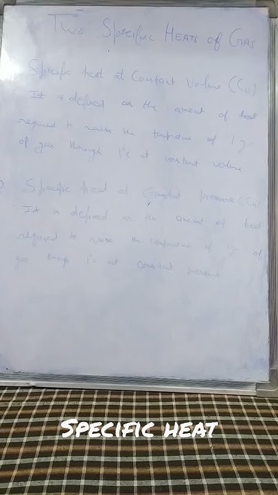 What Is Specific Heat Capacity Class 11 youtubeshorts class11 what-is-specific-heat-capacity-class-11-youtubeshorts-class11