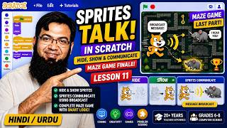 Hide, Show & Control Sprites in Scratch (Maze Game Final Part)