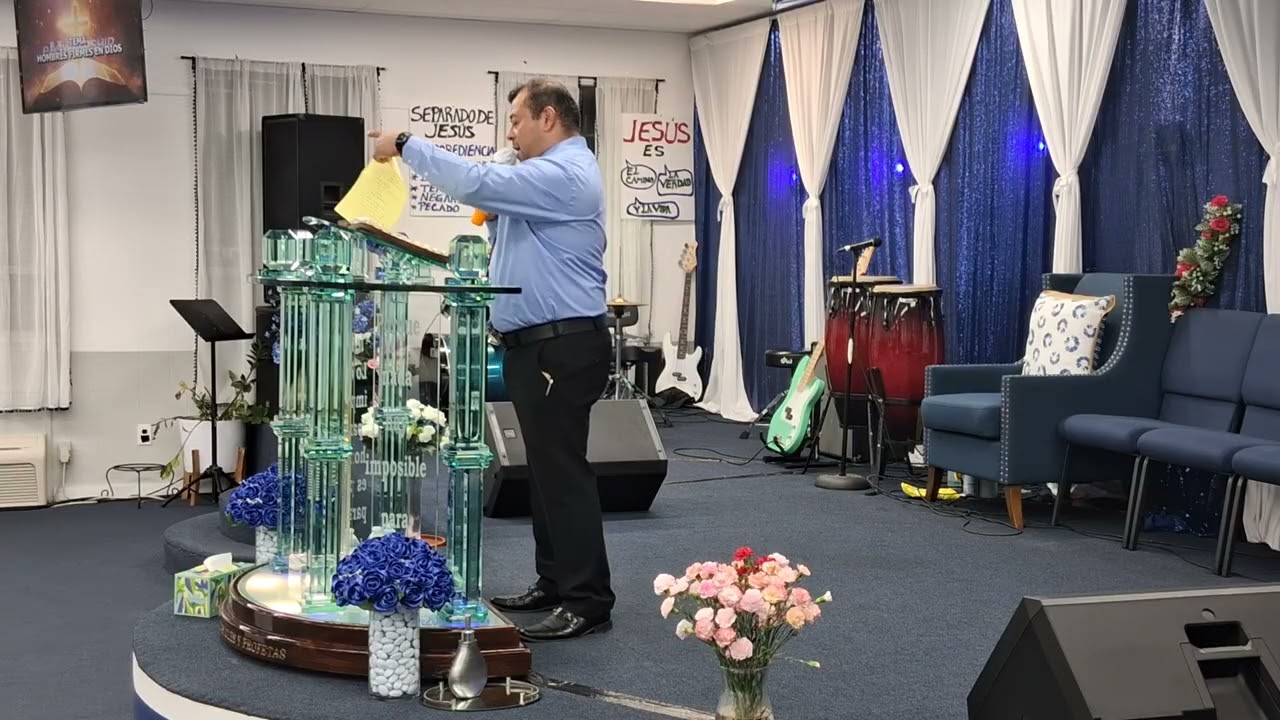 Predica hno Abimael Flores culto de Caballeros IAy PNJERUSALEN