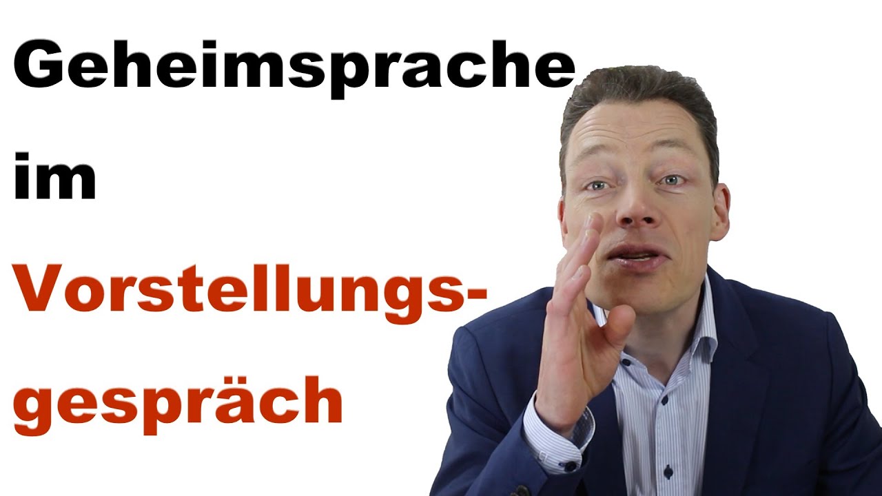 GEHEIMSPRACHE im Vorstellungsgespräch: 7 verdeckte Fragen - perfekte