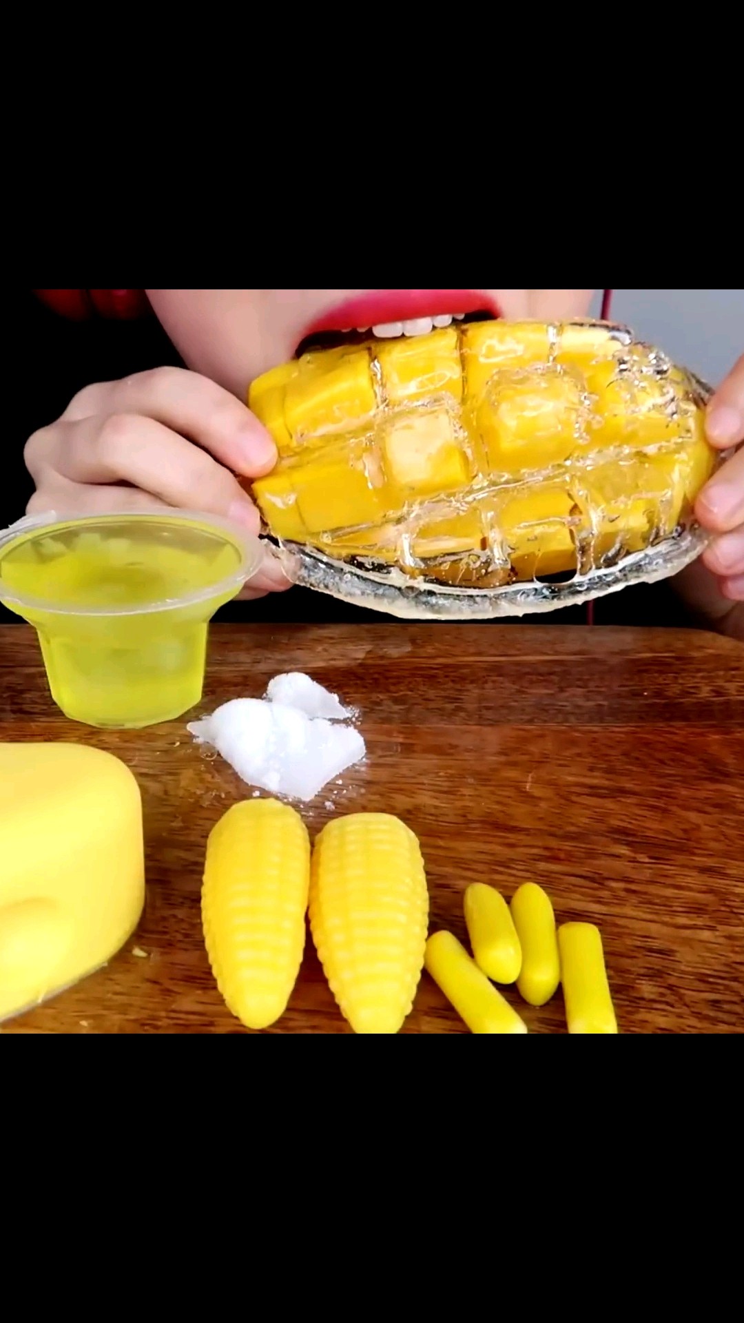 YELLOW DESSERTS Satisfying video asmr #shorts #mukbang #Satisfying #food