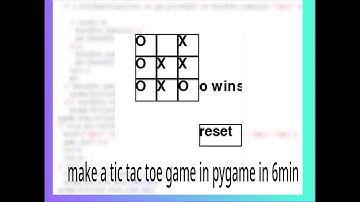 Build a Tic-Tac-Toe Game in Pygame