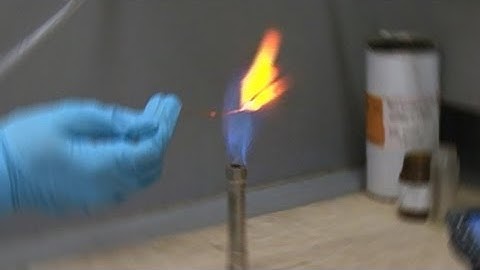 Calcium Chloride in Bunsen Flame (reaction only)