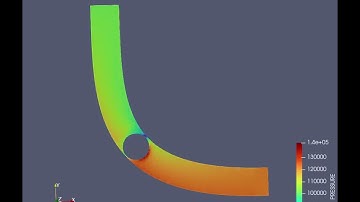 Pressure  Visualization For Steady  State Flow Simulation Over A Throttle Body