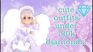 Cute outfits under 100k diamonds //roblox royale high