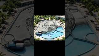 Swimming Pool Construction Timelapse 😱 AI Made This! #timelapse #airplane