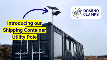 Shipping Container Utility Pole -  How to mount multiple items