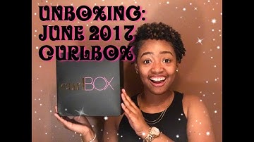 2017 June curlBox Unboxing