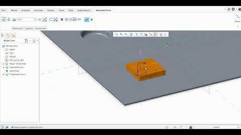 Sketch Form & Flatten Form In Sheet Metal Creo Parametric