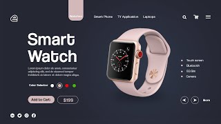 How To Design Smart Watch UI Design Concept 5G | 2021