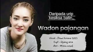 Wadon pajangan dewi kirana 2023