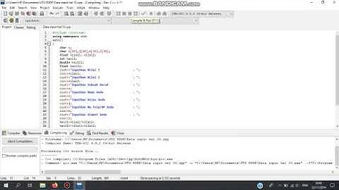 Tugas UTS Praktikum Dasar Dasar Pemrograman