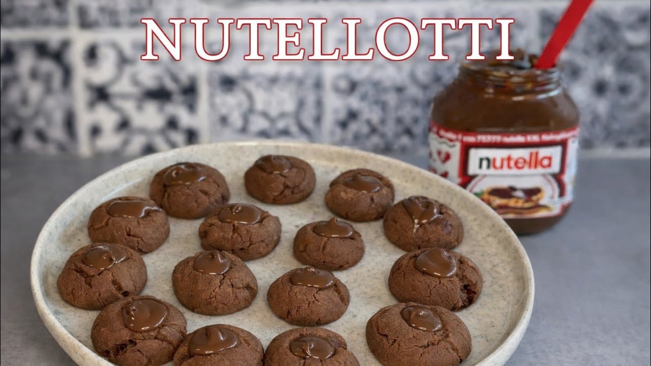 Blitzrezept- Nutellotti Kekse mit 3 Zutaten🍪