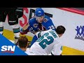 Nathan MacKinnon had two NHL-leading streaks end. But he got in a fight in Avalanche’s 3-0 victory over San Jose - The Denver Post