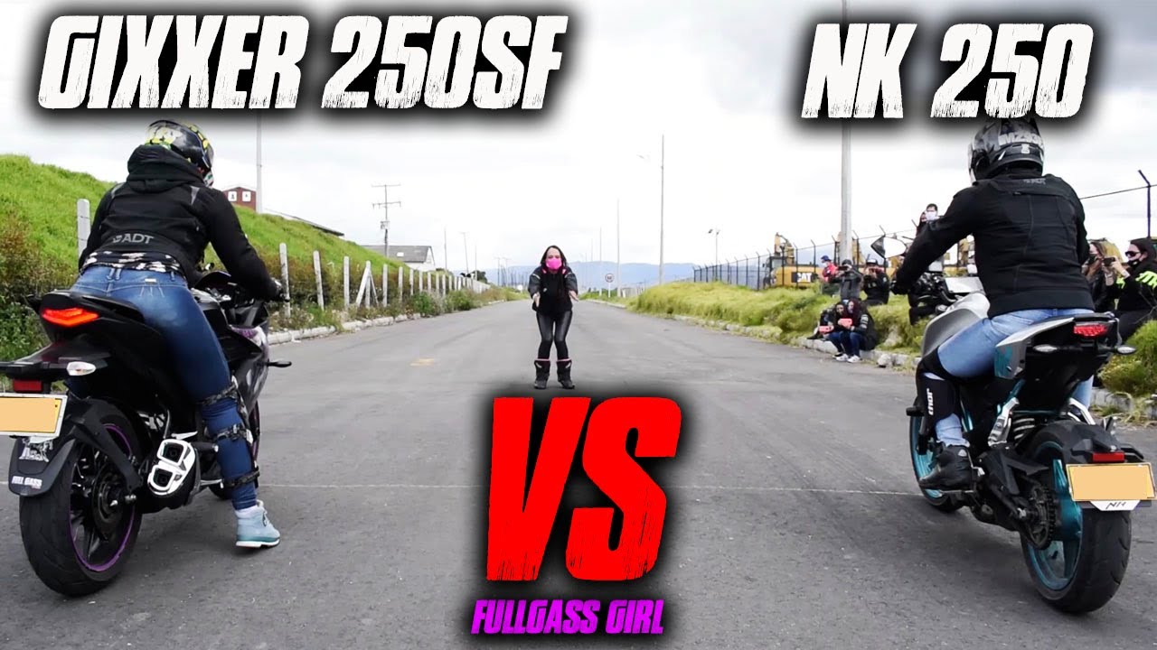 Gixxer SF250 vs Nk 250 Batalla a Muerte!!  Drag Race
