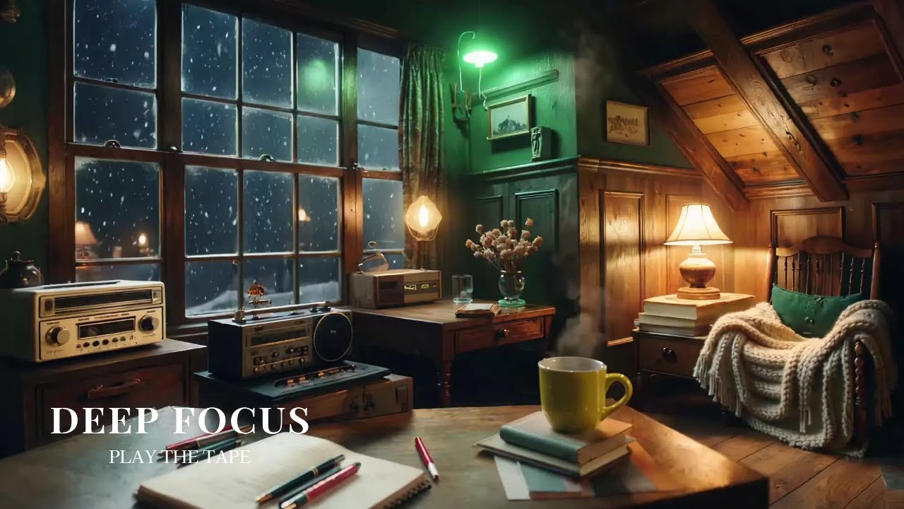 Late Night Winter Room ❄️ | 20 Minutes of Deep Focus & Cozy Analog Lofi