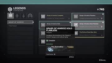 Destiny 2 grasp of avarice boss fight solo fail