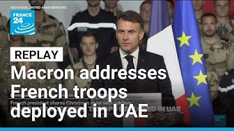 Thumbnail for Replay: French President Macron addresses troops deployed in the United Arab Emirates • FRANCE 24