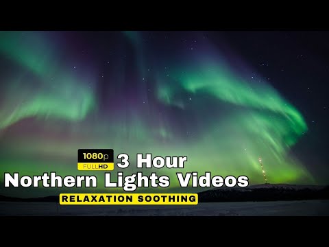 Aurora Borealis \u0026 Northern Lights Music 🔵 Ambient Sounds and Relaxing Music