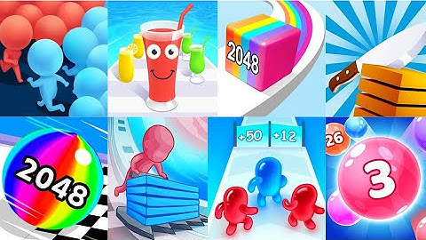 Satisfying Mobile Games 2023 - Marble run, Juice run, Slice it all ....