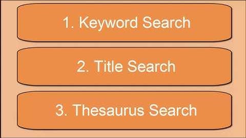 Subject Heading Searching