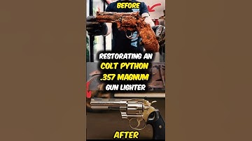 Restoring a rusted .357 Magnum Colt Python Gun Lighter