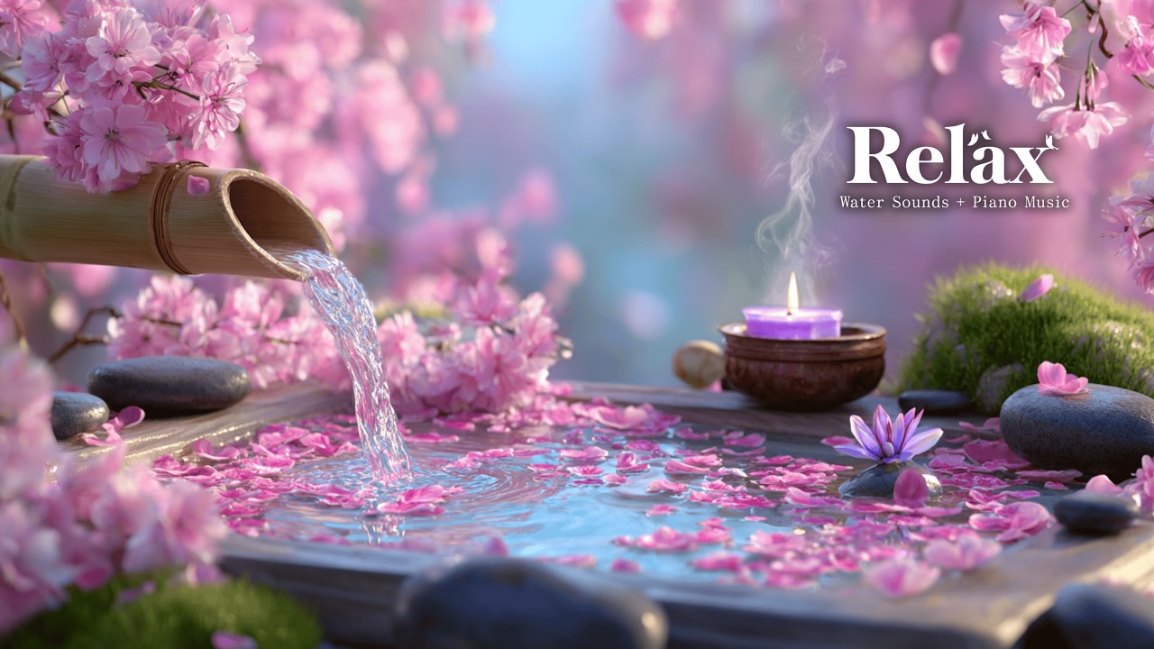 Relaxing Music for Healing + Water Sounds 🌿 Insomnia Relief, Anxiety & Depression | Calm Mind & Body