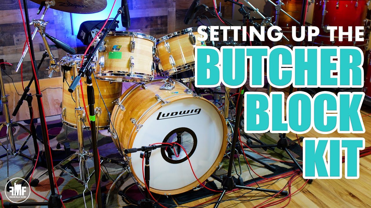 Let's Set Up This 70's Ludwig Butcher Block Kit! - YouTube
