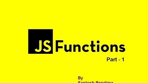 Functions in Java Script Part - 1 | JS Functions Part - 1 | Function Reusability in Java Script