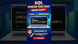 Struggling with SQL Window Functions? Learn OVER() &amp; PARTITION BY in 30 Seconds 🔥 #ytshorts #viral