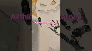 Halloween Handprint Keepsake #halloween #crafts #shorts #diy #ghosts #handprintart #toddler #decor