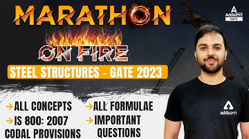 GATE 2023 Preparation Civil Engineering | GATE Steel Structures Marathon | By Rehan Sir