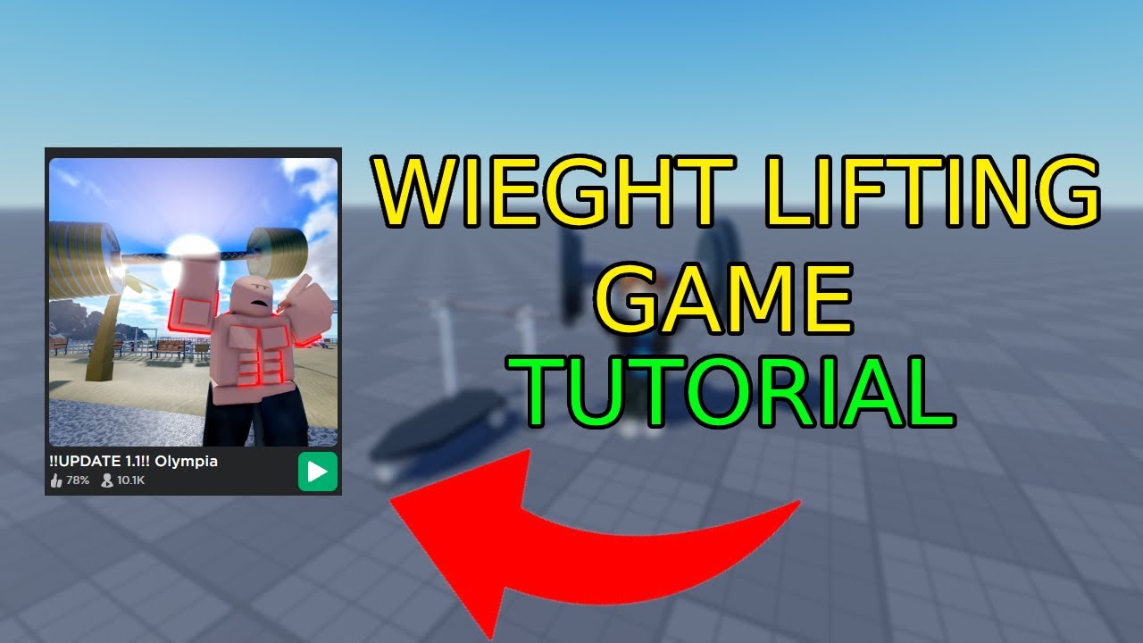 How to make a weight lifting game in Roblox Studio Part 1 YouTube