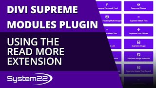 Divi Supreme Modules Using The Read More Extension 👍