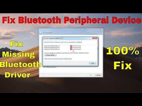 Fix Missing Driver For Bluetooth Peripheral Device . 100 Fix .