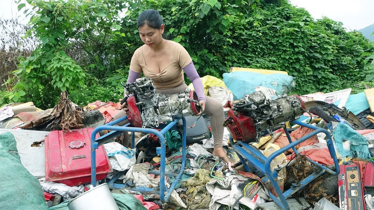 Time-Lapse Video: Girl Repair, Restores All Kinds Of Old Motorcycle Engine To Its Original State