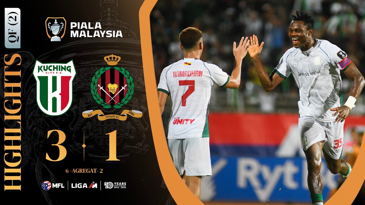 Kuching City FC 3-1 DPMM FC | Highlights | Piala Malaysia 2025-2026 | QF (2)